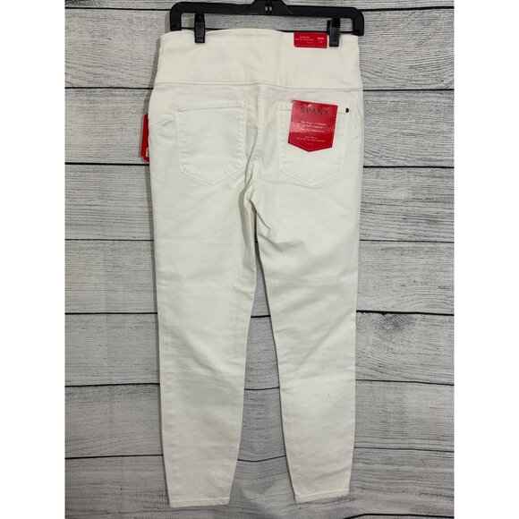 NWT Spanx White Cropped Denim Leggings Size M - Picture 2 of 5